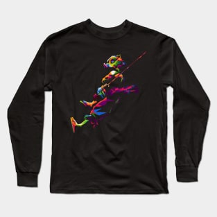 Inosuke's Wild Spirit: Hasibira-Inspired Anime Apparel Long Sleeve T-Shirt